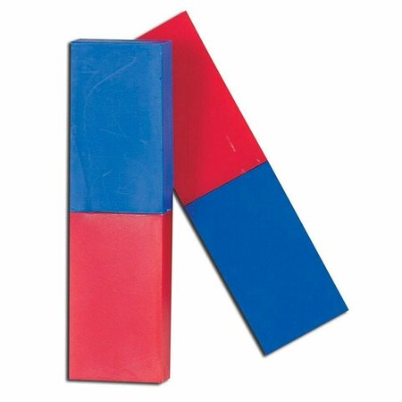 FREY SCIENTIFIC Color-Coded Bar Magnets, Red/Blue, Pack of 2 PR MPC080
